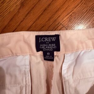 J.Crew High-Rise Chino Pants in Soft Pink
